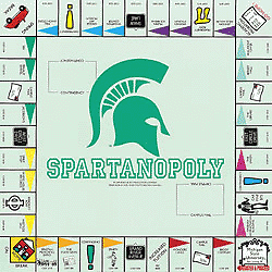 Michigan State Monopoly Game Board