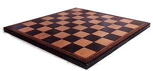 a striking leather chess board