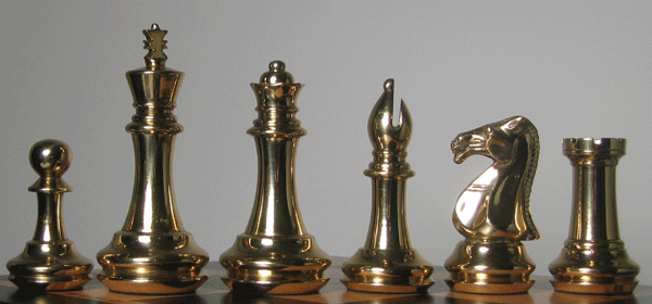 An excellent quality Brass Chess Set