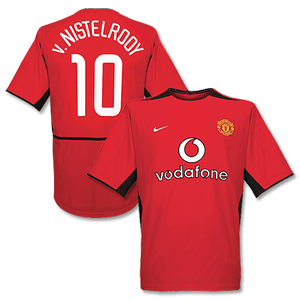 Nike 02-04 Man Utd Home Shirt + No 10 V.Nistelrooy(C/L Style) product image