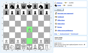 Online chess main board