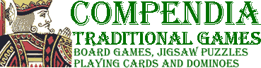 compendia traditional games, board games, jigsaw puzzles, playing cards and dominoes