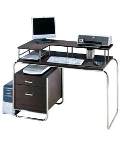 Brown and Chrome Desk product image