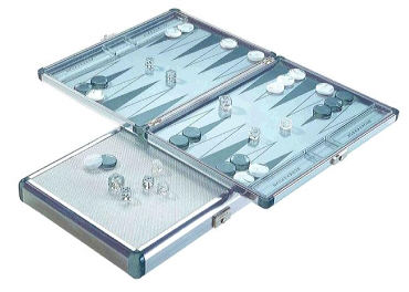 Aluminium Backgammon Set