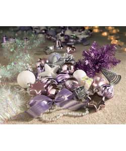 Unbranded 100 Piece Pastel Christmas Decoration Pack