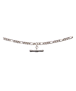 Sterling Silver 46cm/18in Figaro and T-Bar Chain product image