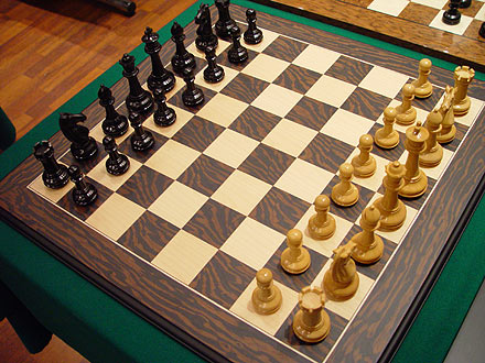 Tiger Ebony chess board