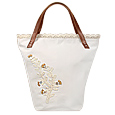 Caterina Lucchi White Handbag with Embroidered Buttons product image