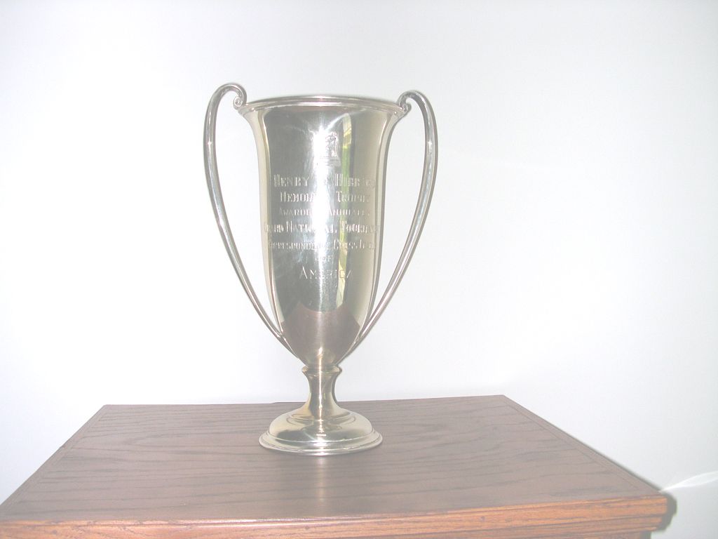 Engraved silver Hibbard Trophy