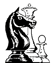 CCLA logo, queen, knight & pawn