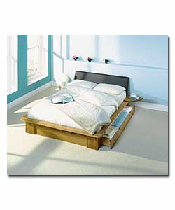 Nordic Pine King/Brown Leather Efft HB/2 Drw/Pillowtop Matt product image