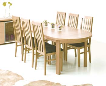 Hammel Be Extending Dining Set in Solid Oak product image