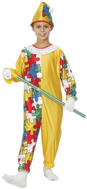 Value Costume: Child Jigsaw Clown (Sml 3-5 yrs) product image