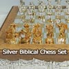 Silver Biblical Chess Set