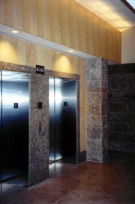 repair elevator interiors and millwork of all kinds, commercial woodwork, architectural woodwork, commercial millwork, architectural millwork, door, doors, door frames, panel, panels, paneling, cabinet, cabinets, cabinetry, stone, solid surface, marble, granite, top, tops, conference table, conference tables