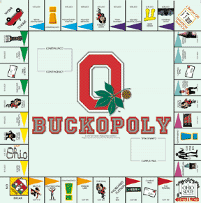 Ohio State Monopoly Game Board