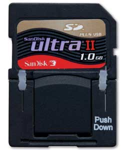 Sandisk 1Gb SD Plus USB Memory Card product image