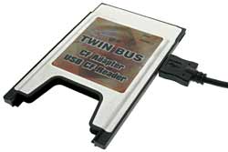PCMCIA / USB Memory Card Drive - CompactFlash Adapter - SPECIAL OFFER product image