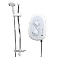 Essentials 8.5 Electric Shower White/Chrome Finish product image