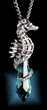 Pewter Seahorse w/ 40mm Prism