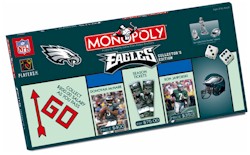 Philadelphia Eagles NFL Football Monopoly Game, city of brotherly love, ron jaworski, chuck bednarik, donovan mcnahb