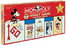 Mickey Mouse 75th Anniversary Monopoly game, pluto, minnie
