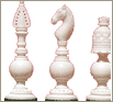 Chess Sets in camel bone