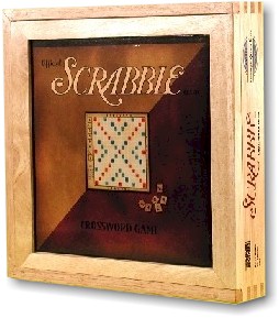 Scrabble Wooden Book Game new 2005 edition
