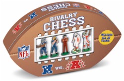 National football league NFL Chess Set in a tin Football box