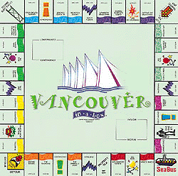 Vancouver in a box Opoly Game Board