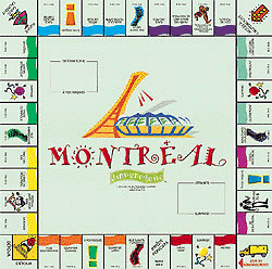 Montreal in a box Opoly Game Board