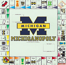 University of Michigan Monopoly Game Board