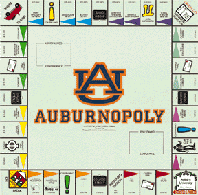 Auburn University Collegeopoly Board Game