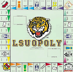 Louisiana State University Monopoly Game Board