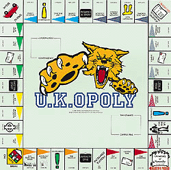 University of Kentucky Monopoly Game Board