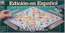 Spanish Scrabble Board Game Edition by Hasbro
