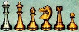 Staunton Classical Large Brass Chess Sets