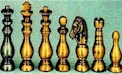 Italian metal chess sets