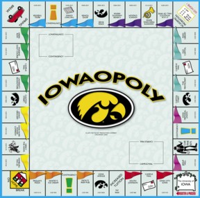 University of Iowa IOWAOPOLY Monopoly Board Game