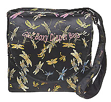 Satin Brocade Boxy Diaper Bag