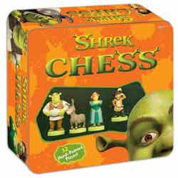 Shrek Chess Set in a tin box