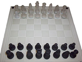 Black and White Glass Chess Set