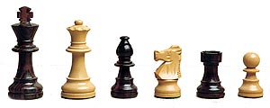 83mm Rosewood chess set
