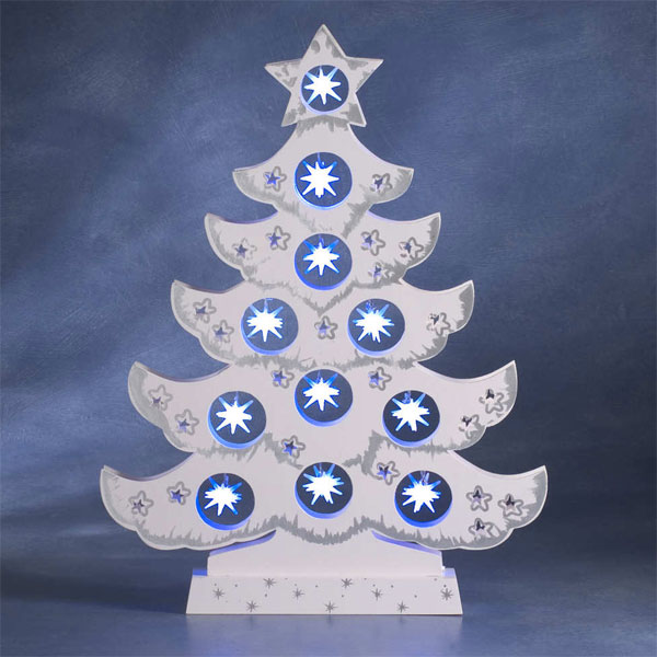 Konstsmide White Tree with white/blue LED stars product image
