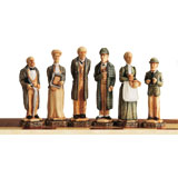 Sherlock Holmes Hand Decorated Chess Pieces by Studio Anne Carlton