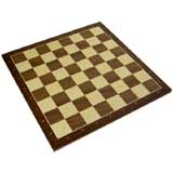 Walnut Wooden Chessboard (Notation)