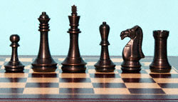 Deluxe 4" Brass Chessmen *Discontinued*