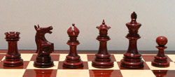 The Roaring Knight Bud rosewood Chess Set