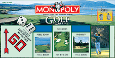 Golf 2002 Monopoly Game box new