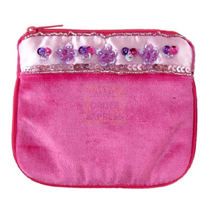 Great Gizmos Pink Poppy Hot Pink Velour Purse product image